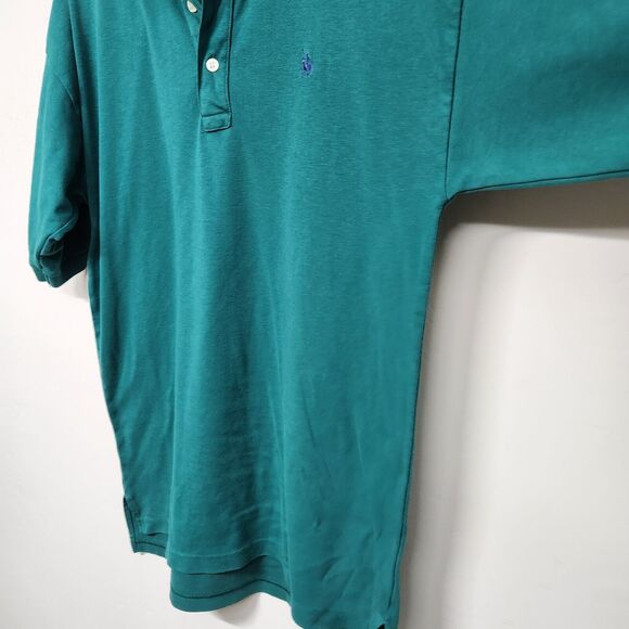 Vintage Knights Of The Round Table Polo Shirt Men's Large Green 1375 - Picture 8 of 9